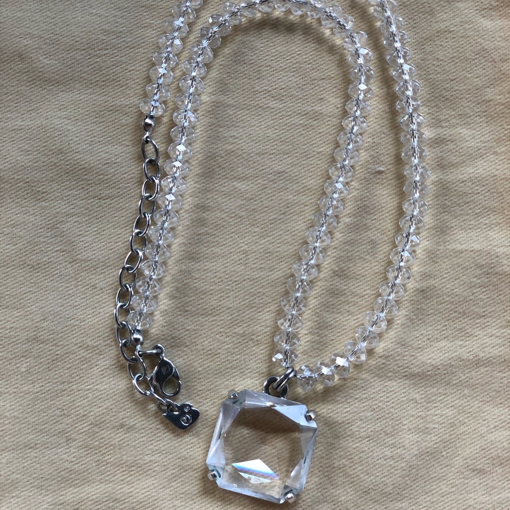 Swarovski All Crystal Square Pendant